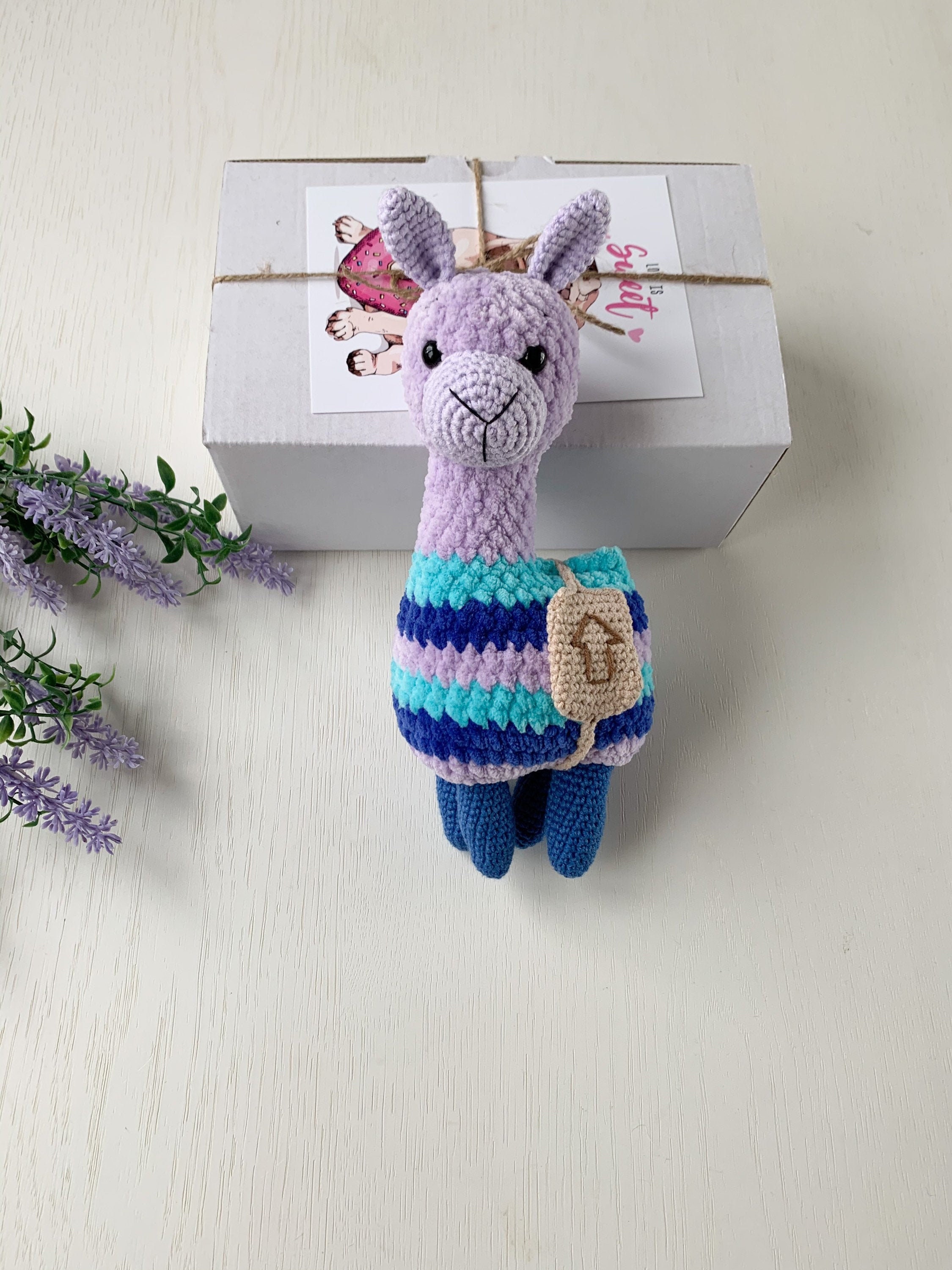 Purple stuffed llama shop