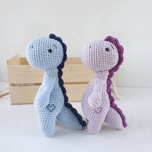 Crochet  amigurumi dinosaur toy, crochet animals, dinosaur party, dinosaur decor, dinosaur birthday, gift for him, toddler toys