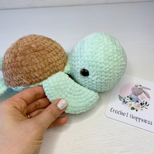 Easter gift, Crochet sea turtle, turtle lover gift, turtle baby shower, amigurumi knitted turtle, stuffed animal, nursery decor image 10