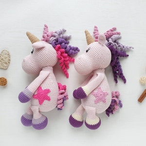 Personalized crochet unicorn toy, plush unicorn doll, amigurumi stuffed unicorn, stuffed animal, unicorn gift, unicorn party, Newborn gift