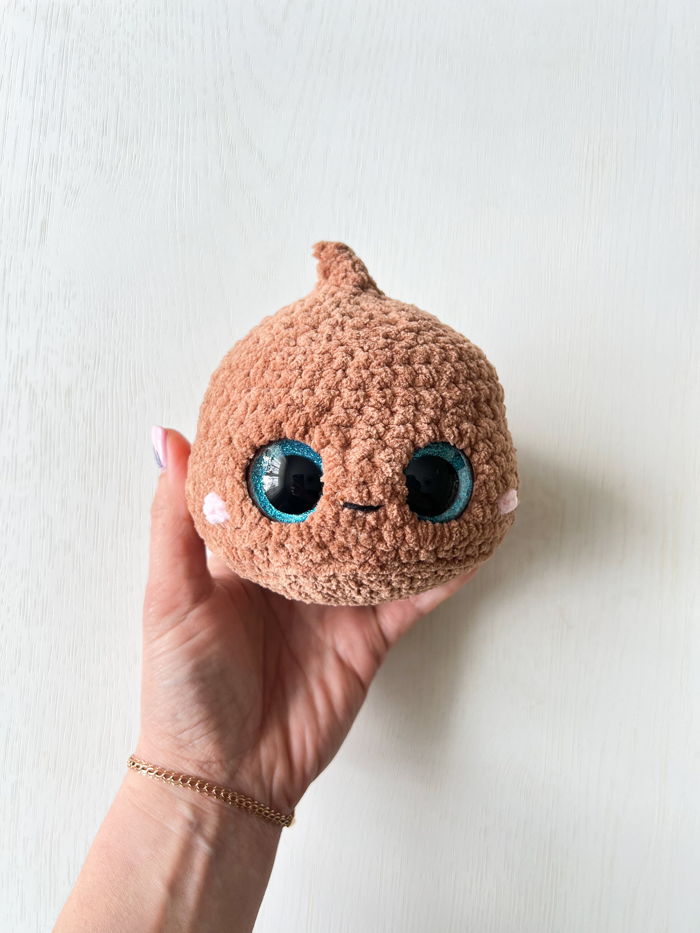 Crochet Poopy, Positive Poo Emoji, Brown Cake Amigurumi - Etsy
