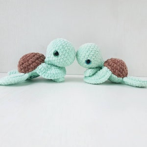 Easter gift, Crochet sea turtle, turtle lover gift, turtle baby shower, amigurumi knitted turtle, stuffed animal, nursery decor image 1