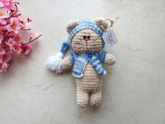 peluche chat mignon