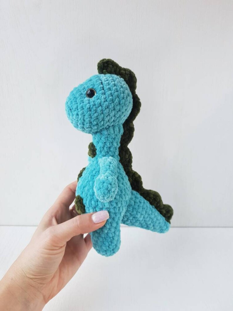 Dinosaur Stuffed Animal crochet dinosaur doll Amigurumi Dino Etsy