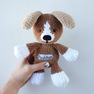 New Mom Gift, Crochet dog toy, amigurumi dog, Puppy stuffed animal, Plushie dog, knitted puppy doll, dog lover gift,  Personalized gift toy