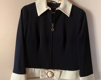 Women's jacket, LUISA SPAGNOLI jacket, blue jacket, women's jacket, women's clothing, made in Italy clothing