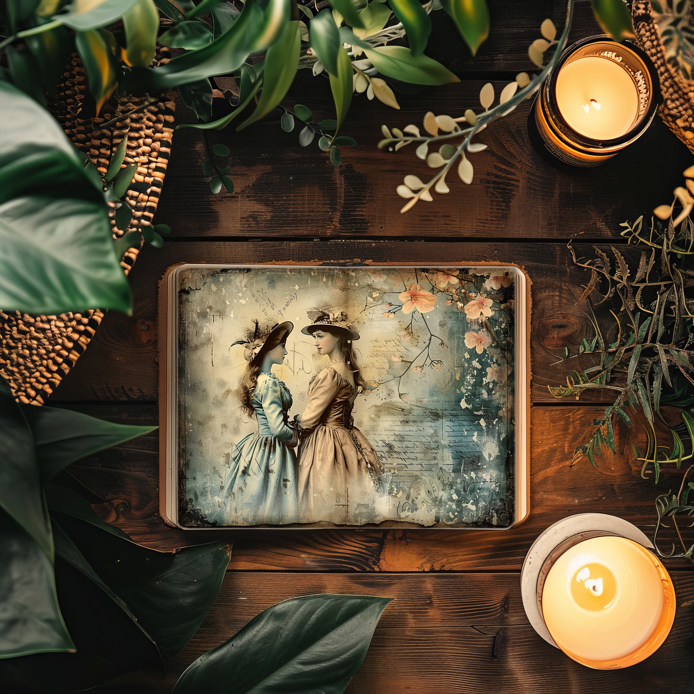 Victorian Ladies Junk Journal, Vintage Women Digital Journal Pages ...
