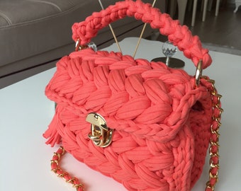 Baguette bag, Knitting project bag, Designer inspired handbag, Concealed carry purse, Bride bag, Womens shoulder bag, Roommate gift