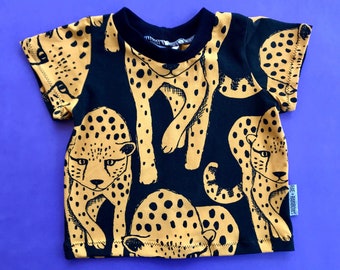 T Shirt (Short Sleeve) "Cheetah" Organic baby clothes, toddler clothing, newborn, baby shower, Boys Clothing, Girls Clothing, newborn