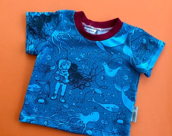 T Shirt (Long/Short Sleeve) "Under the Sea" Organic baby clothes, toddler clothing, newborn, baby shower, Boys Clothing,