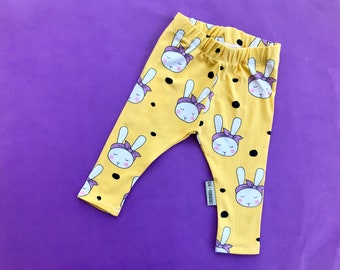 Leggings "Sugar Bunny" Organic baby clothes, toddler clothing, newborn, baby shower, Easter Clothing