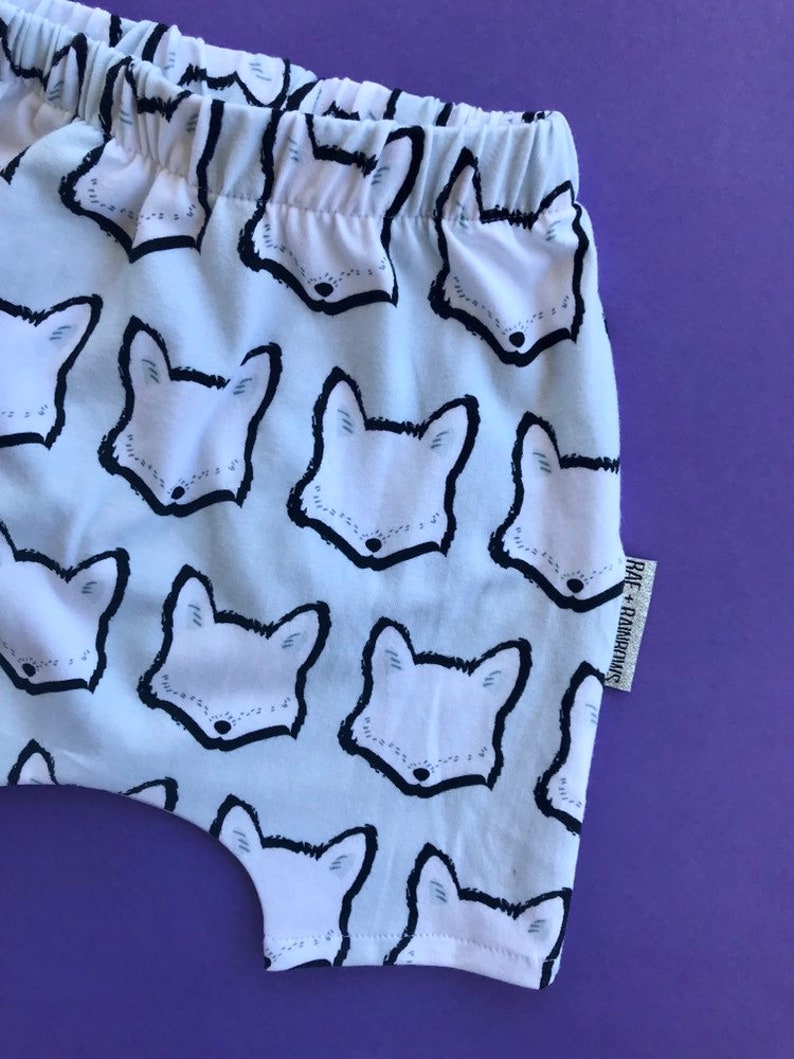 Harem Shorts Clever Little Fox Organic baby clothes baby shower newborn toddler clothing