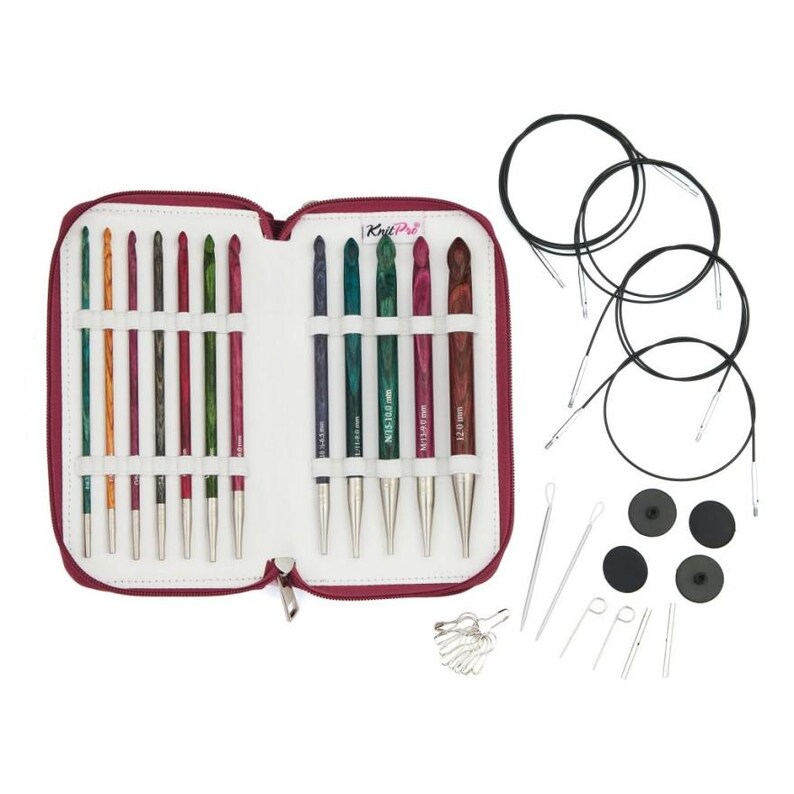 Knitpro Afghan/tunisian Crochet Hook Set Grande Dreamz Wood 3.58 Mm