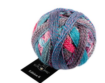 Euro179/kg Edition 6 Schoppel 50g gradient 100% Merino color 2399 Rosetta