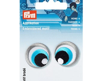 Prym Applikationen Aufkleber Augen blau/schwarz/weiß 2 Stück 924272