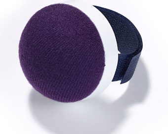 Prym Arm - Coussin à épingles bleu prune avec coussin à épingles pour bras Velcro bleu 611341