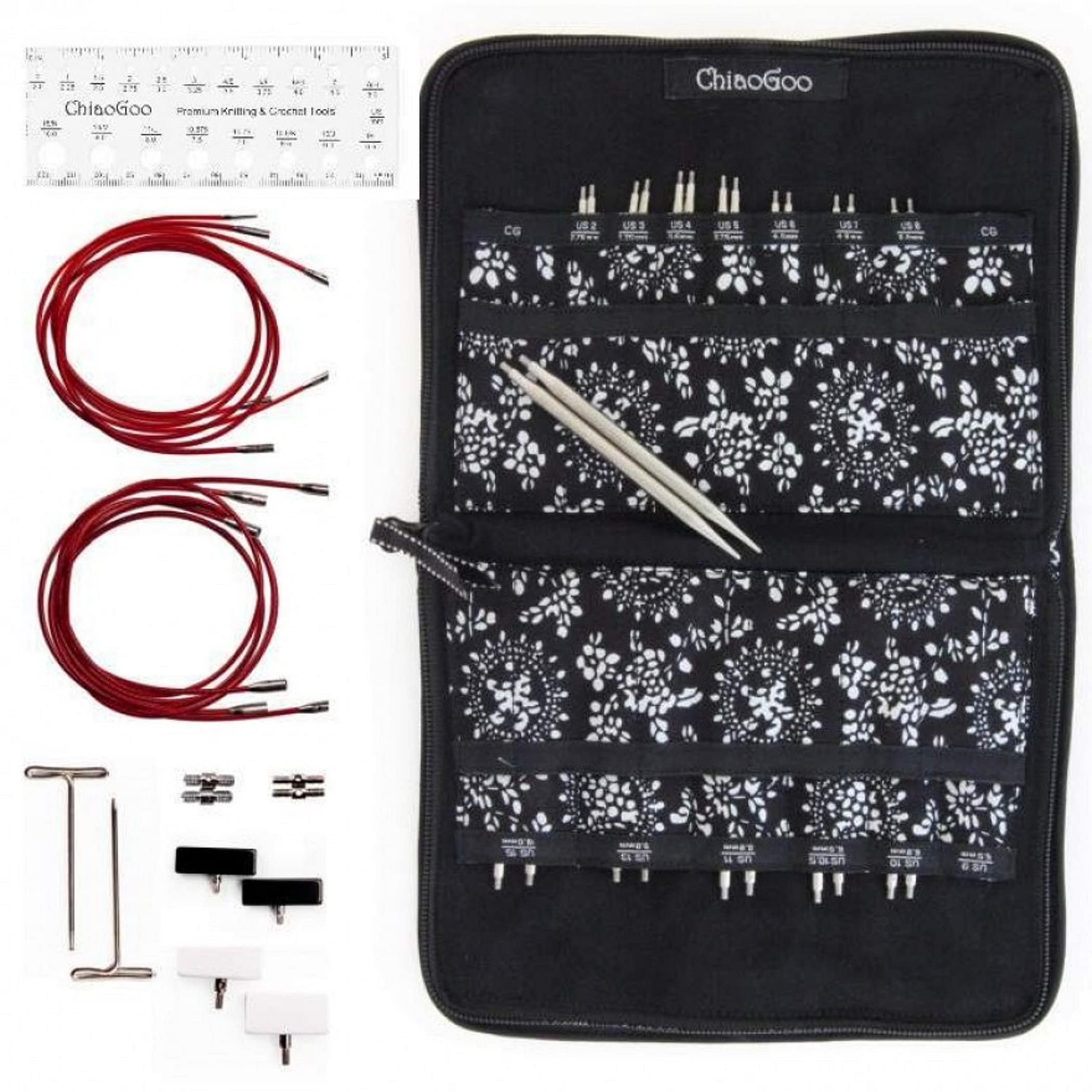 Chiaogoo Twist SHORTIES Set S 5cm and 8cm 2'' and 3'' Interchangeable  Needle Set 3.5-5 Mm 