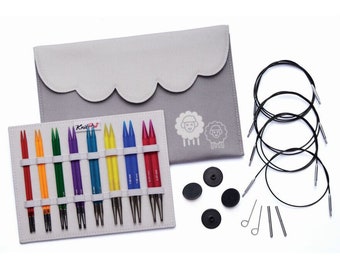 Knitpro Needle Set Deluxe Interchangeable Needle Tips Trendz Acrylic Multicol. 50620