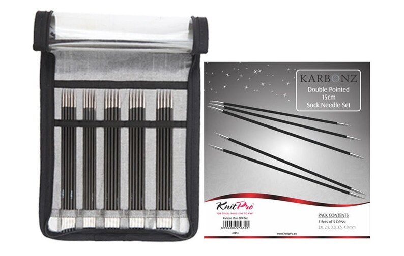 Knitpro Needle Play Carbon Knitting Needle Set Stocking Needle Etsy
