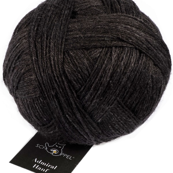 Euro145/kg sock yarn Admiral Hanf Schoppel biodegradable color 2379 silk black