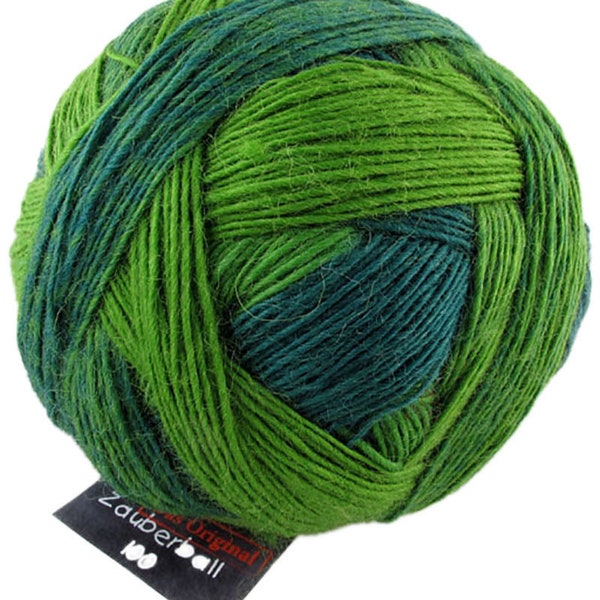 Euro149/kg Zauberball 100 von Schoppel 100g Farbe 2168 "Evergreen"