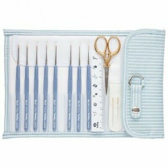 ETIMO Crochet Hook Set 0.50 1.75 Mm With Gold-plated Scissors TLG002 