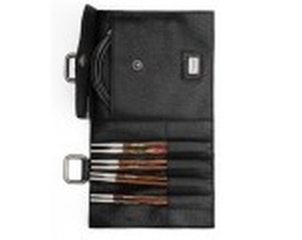 muud Carita B removable leather case for knitting needles etc. Accessories color black