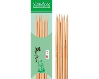 Nadelspiel Bamboo Natural Chiaogoo Strumpfstricknadel 13-20cm