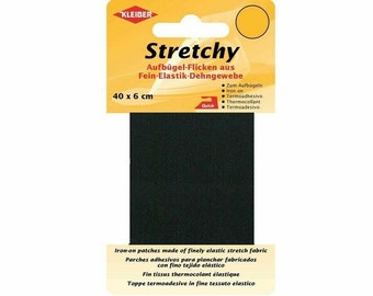 Kleiber Stretchy iron-on patches Fine elastic stretch fabric for ironing on 40 x 6 cm