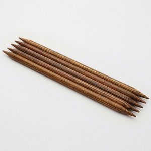 Knitpro Nadelspiel Ginger Holz einzigartig gefärbt 15cm Bild 3