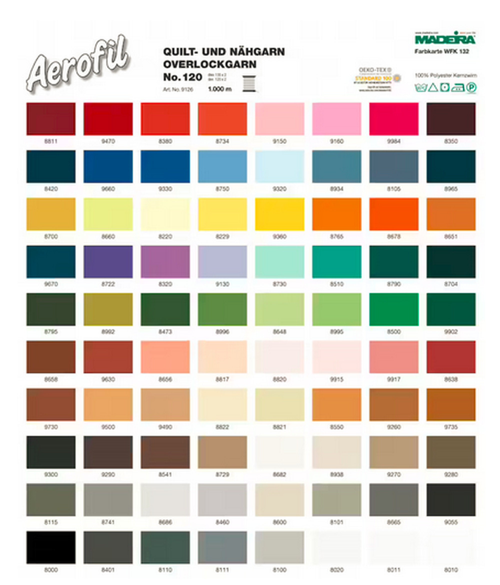 Aerofil 120 - Polyester Thread - 110yd Spool - 9124-9886