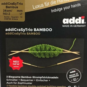 addi Crasy Trio addicrasyTrio Rundstricknadeln Bamboo Bild 1