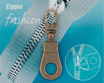 Prym Fashion-Zipper Reißverschluss Zipper Öse altmessing 482411