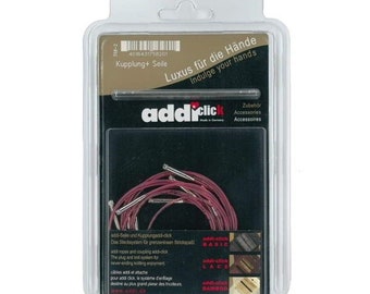 addi-click interchangeable ropes set of 5 40/50/60/80/100 needle ropes 758-7