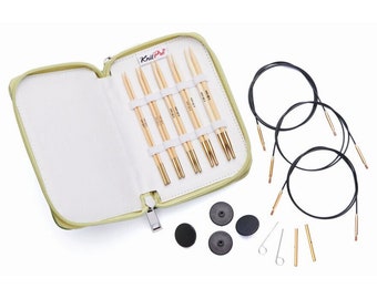 Knitpro needle set starter interchangeable needle tips bamboo 22552