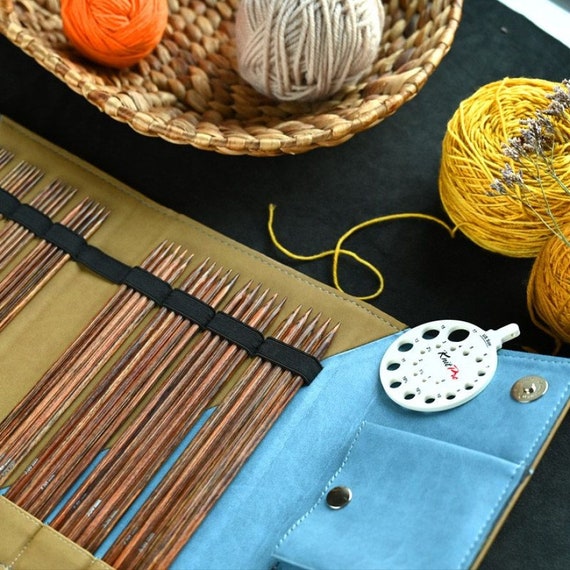 KnitPro Ginger Wood Double Pointed Knitting Needle DPN Set 20cm 8 sizes