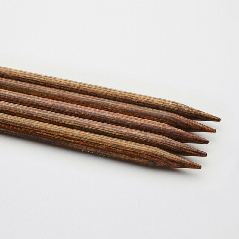 Knitpro Nadelspiel Ginger Holz einzigartig gefärbt 15cm Bild 2