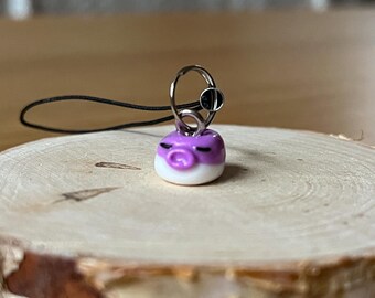 Ciondolo per telefono a forma di pesce palla kawaii: accessorio oceanico fatto a mano