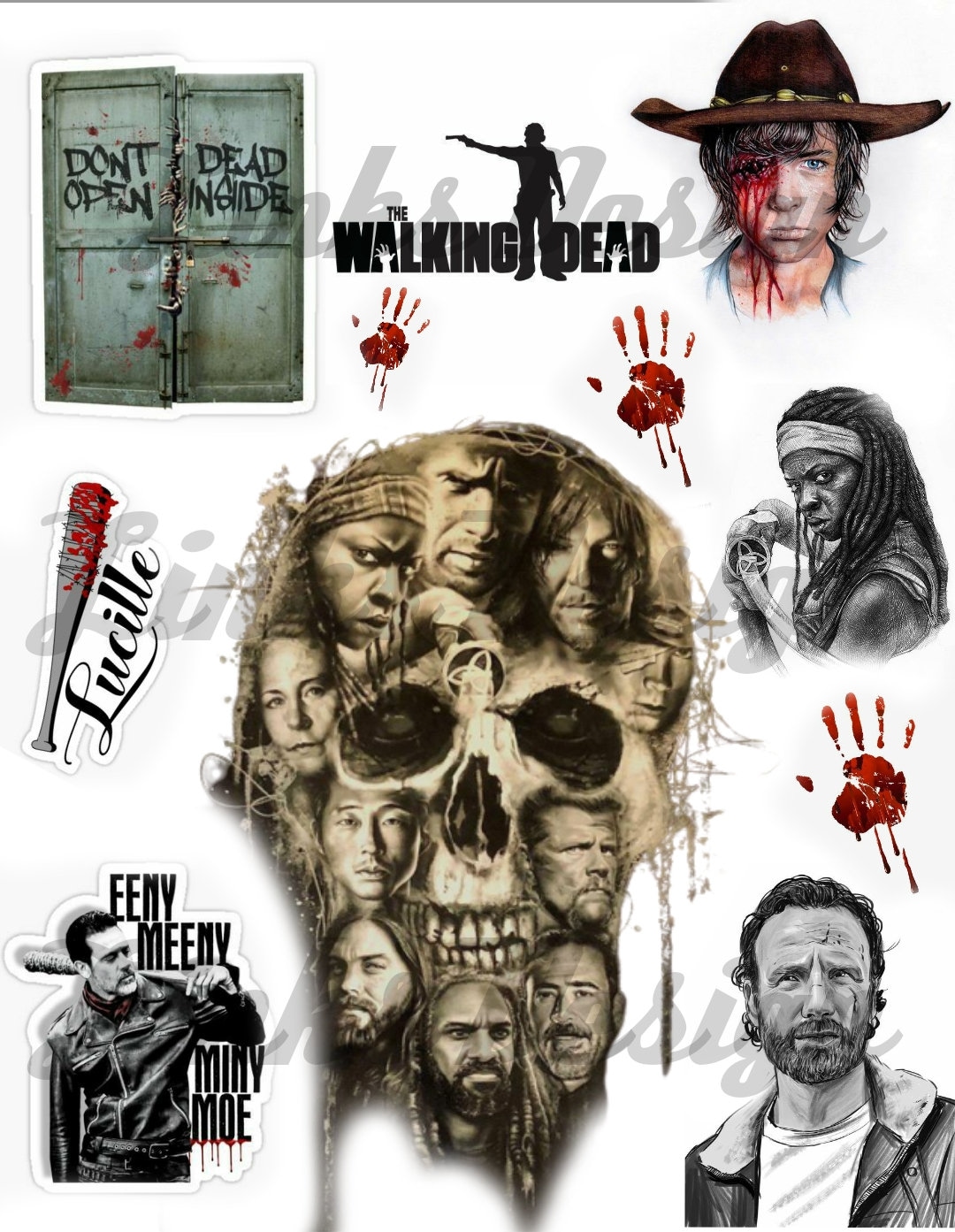 PNG Download the Walking Dead TWD - Etsy