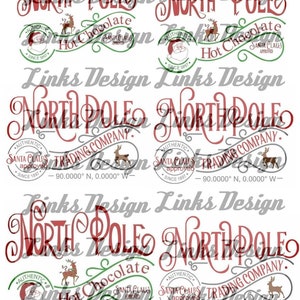 Northpole hot chocolate waterslide decal for tumblers