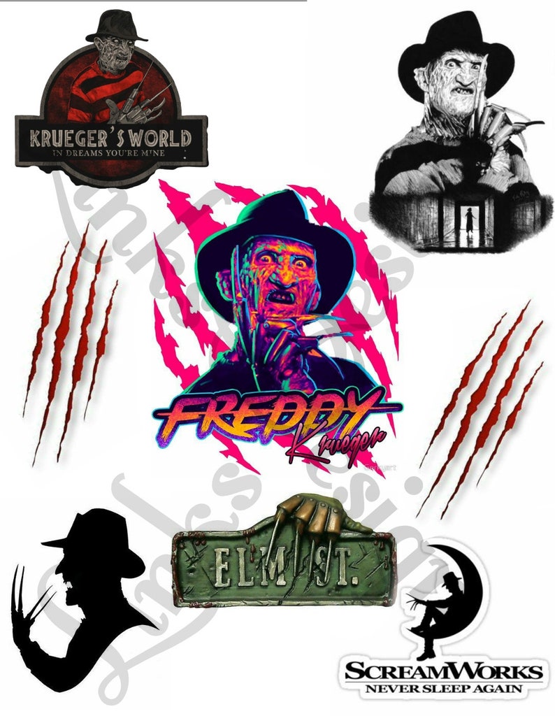 Download The exorcist Freddy kruger horror jason voorhees waterslide decal for tumblers Kids' Crafts ...