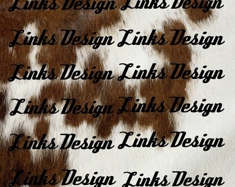 Cowhide waterslide decal for tumblers