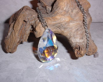 Prism Drop Crystal Necklace