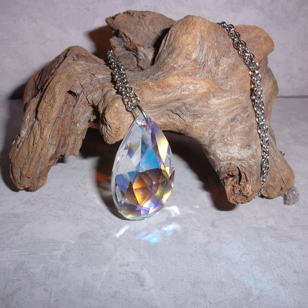 Prism Drop Crystal Necklace