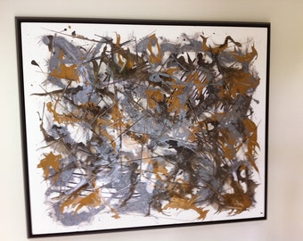 Custom art created for a large art wall in a home in Park City UT