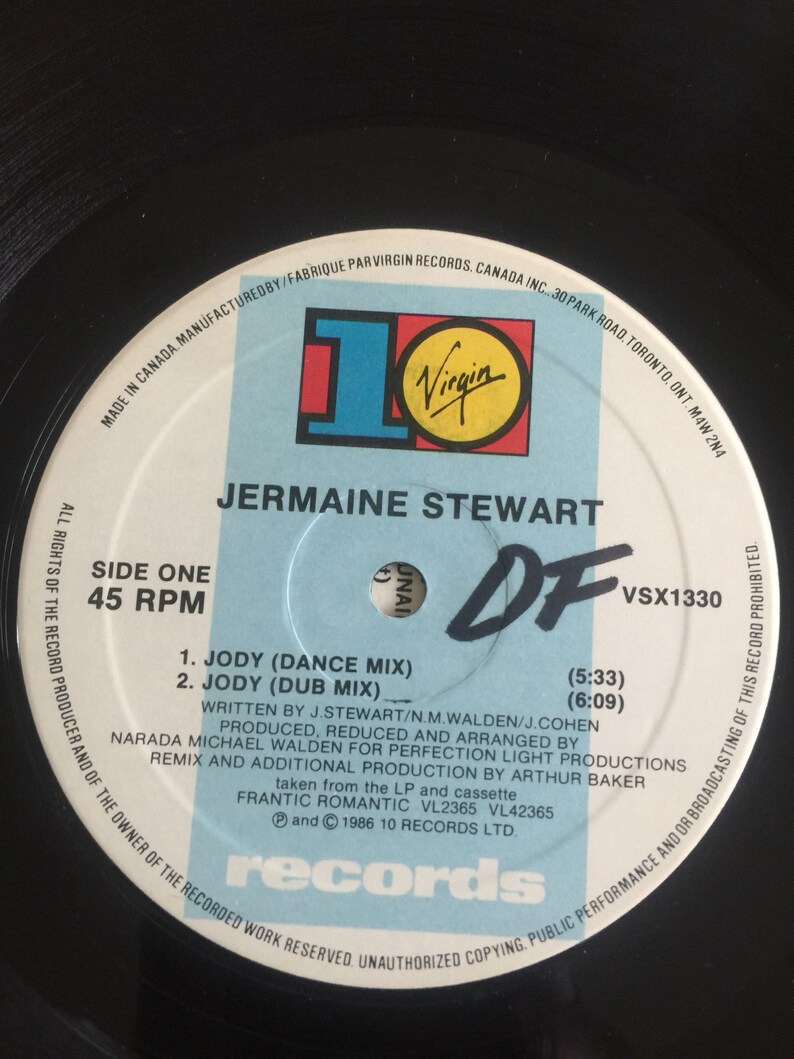 JERMAINE STEWART Jody Vinyl Record VSX1330 Etsy