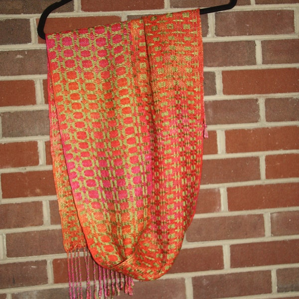 Handwoven scarf Tencel/Silk