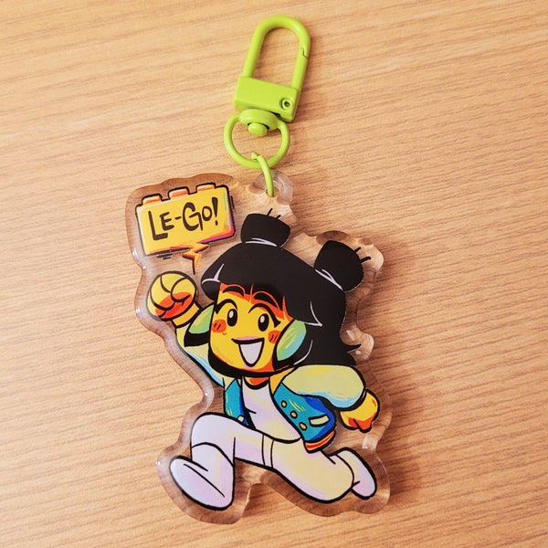 Mei "Le-Go!" Keychain | Lego Monkie Kid