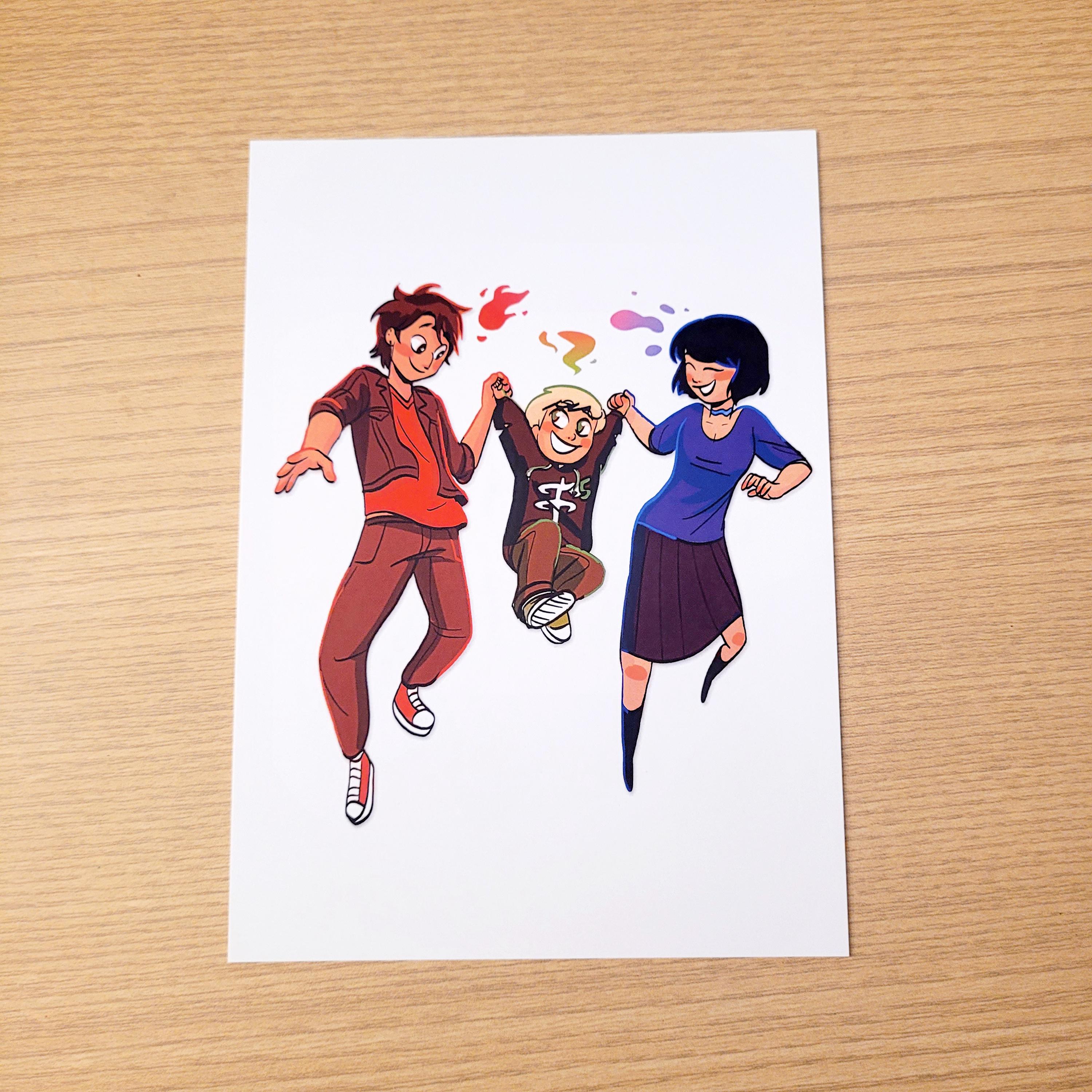 Lego Ninjago Nya Human Version Kai, Lloyd, And Nya Print Ninjago