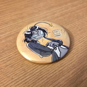 Sebastian Solace Pin Back Button | Roblox Pressure